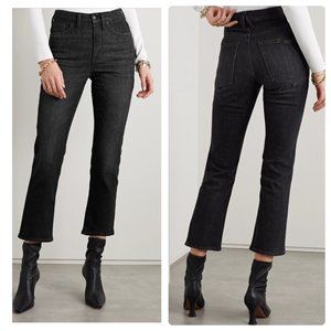 Good American Good Legs Straight Womens 12/31 Black Cashmere High Rise